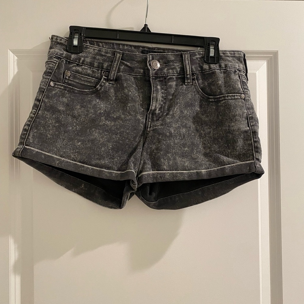 Black Denim Women's Shorts